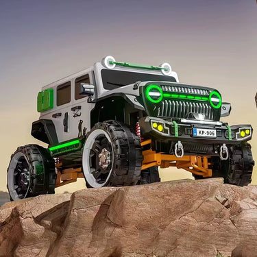 KIDS 2 SEATER HUMMER RIDE ON JEEP WITH LIGHT & SOUND